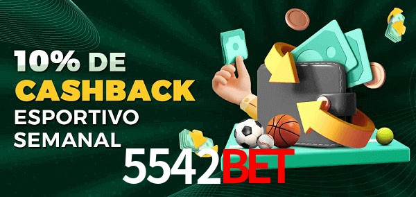 10% de bônus de cashback na 5542Bet